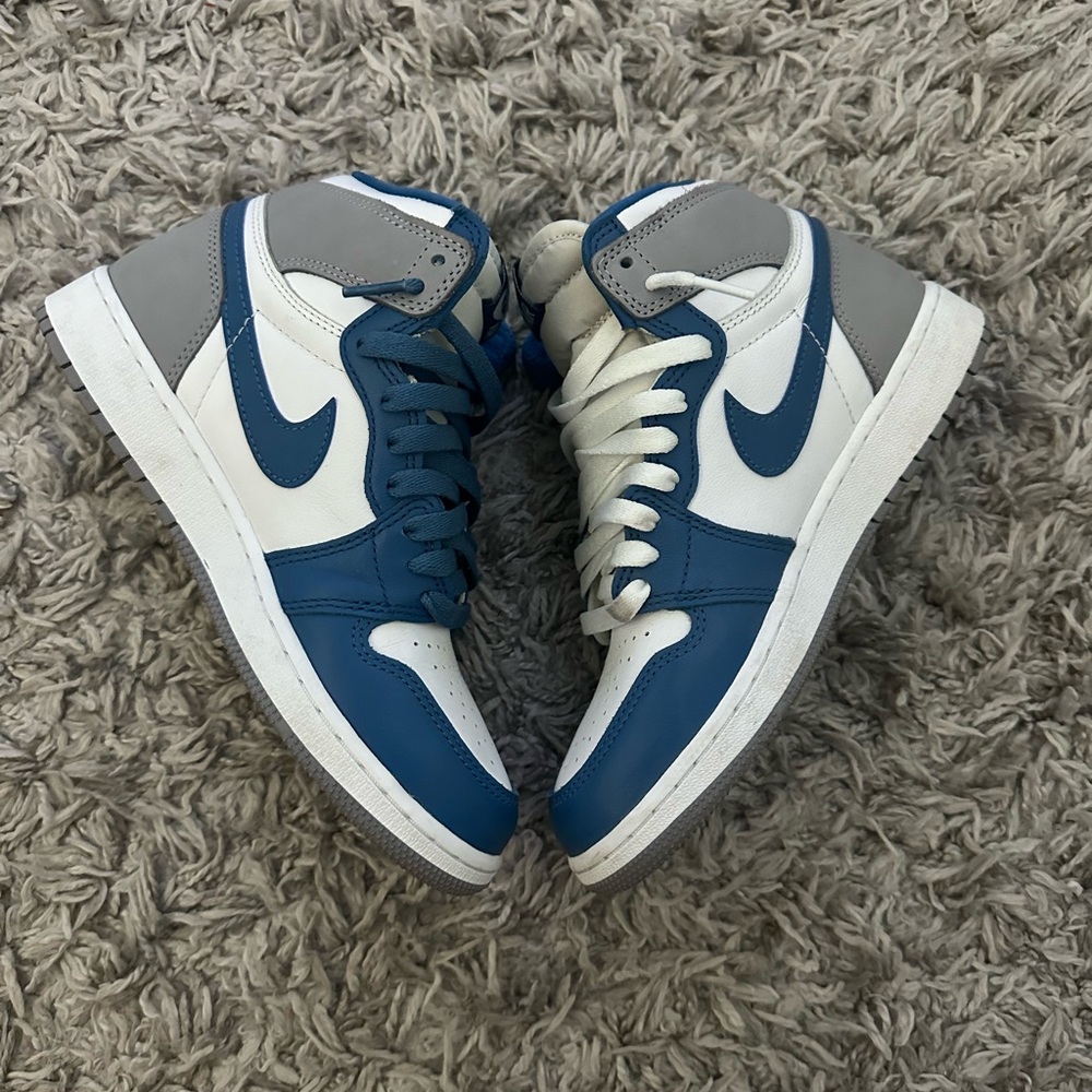 Blue and white Jordan 1